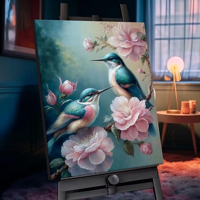 Картина по номерам с кристаллами из хрусталя «Райское место» 28 цветов, 40 × 50 см Картина по номерам с кристаллами из хрусталя «Райское место» 28 цветов, 40 × 50 см