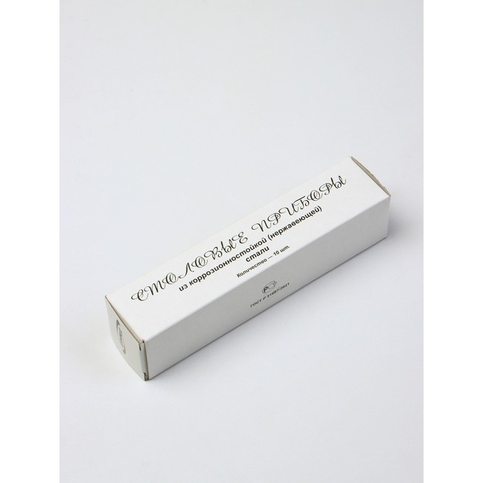 Вилка десертная &laquo;Славяна&raquo;, h=16 см, толщина 1,2 мм, цвет серебряный