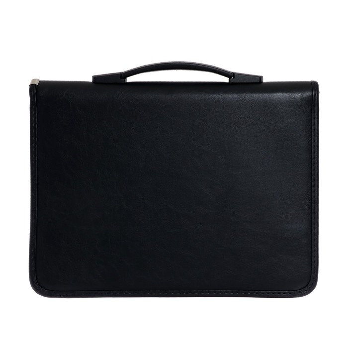 Папка деловая, искусственная кожа, для бумаг, 370 х 275 х 50 мм, с ручкой-трансформер, 3Д54 Папка деловая, искусственная кожа, для бумаг, 370 х 275 х 50 мм, с ручкой-трансформер, 3Д54 "Люкс", черная