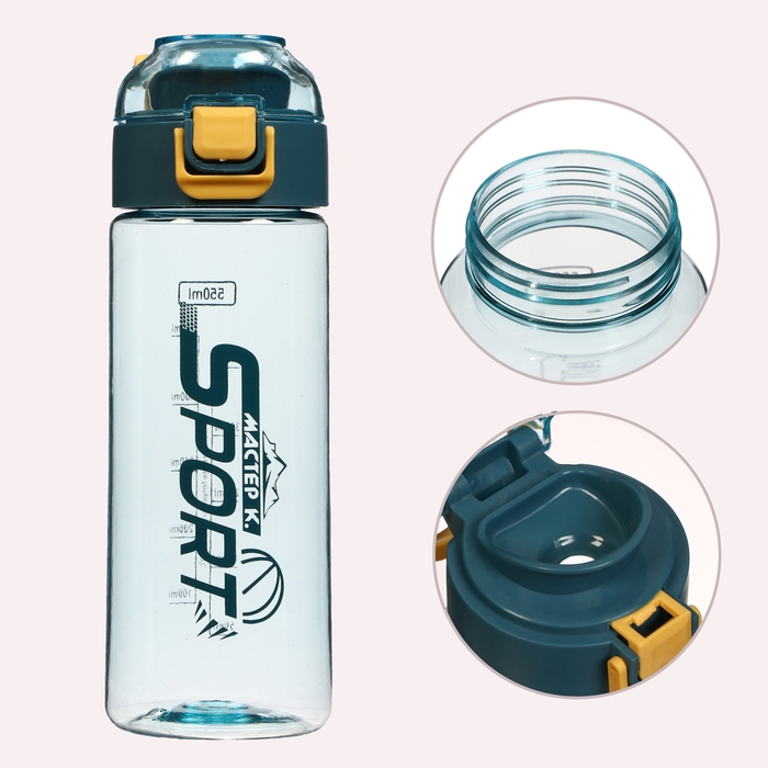 Бутылка для воды, 550 мл, SPORT, 20.5 х 7 х 4.8 см Бутылка для воды, 550 мл, SPORT, 20.5 х 7 х 4.8 см