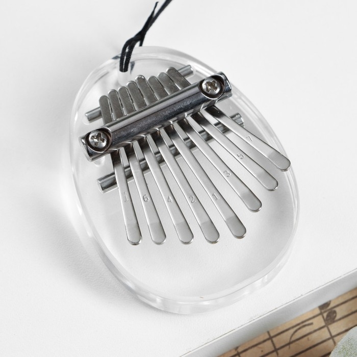 Калимба Калимба "Камешек" Music Life, 8 язычков, 7 х 5 х 1,8 см, акриловое стекло