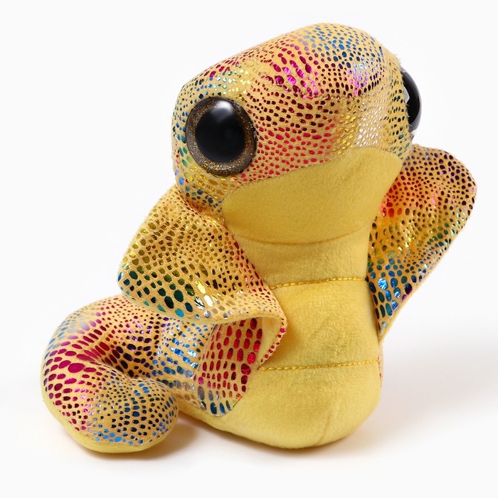 Мягкая игрушка «Кобра», 17 см, цвет жёлтый Мягкая игрушка «Кобра», 17 см, цвет жёлтый