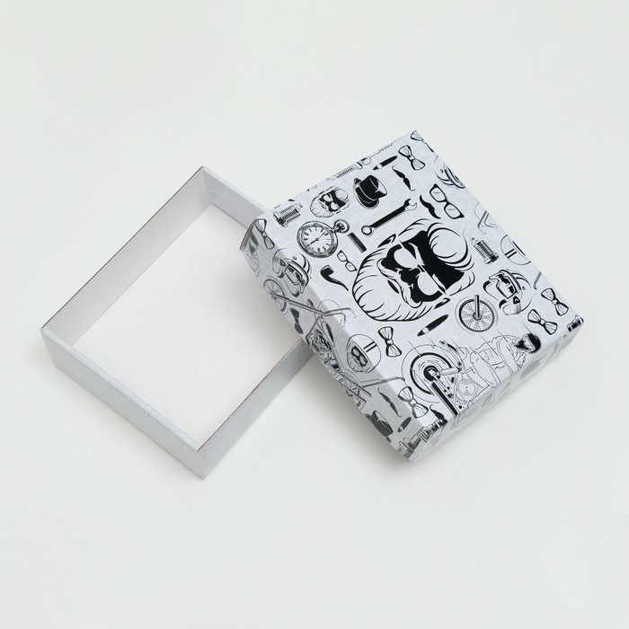 Коробка подарочная крышка-дно Коробка подарочная крышка-дно "Коллаж", без окна, 18 х 15 х 5 см