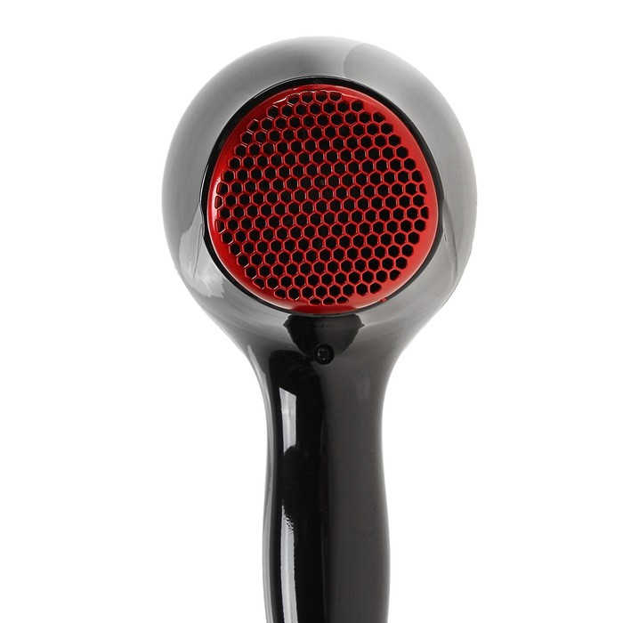 Фен Luazon LGE-004, 3800 Вт, 2 скорости, 3 температурных режима, красно-черный