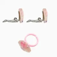 Набор детский &laquo;Выбражулька. Ракушка&raquo;, 3 предмета: клипсы, кольцо, браслет, разноцветный