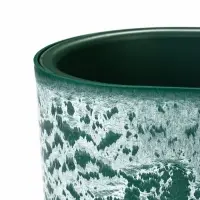 Кашпо для цветов &laquo;Микрит&raquo;, 6 л, 38&times;18&times;16.2 см, пластиковое, со вставкой, зеленое
