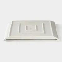 Блюдо для подачи Magistro Slate, 27.5&times;27.5 см, фарфор, белое