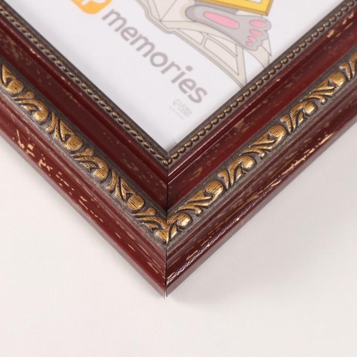 Фоторамка пластик Фоторамка пластик "Вавилон" 10х15 см, красно-бордовый