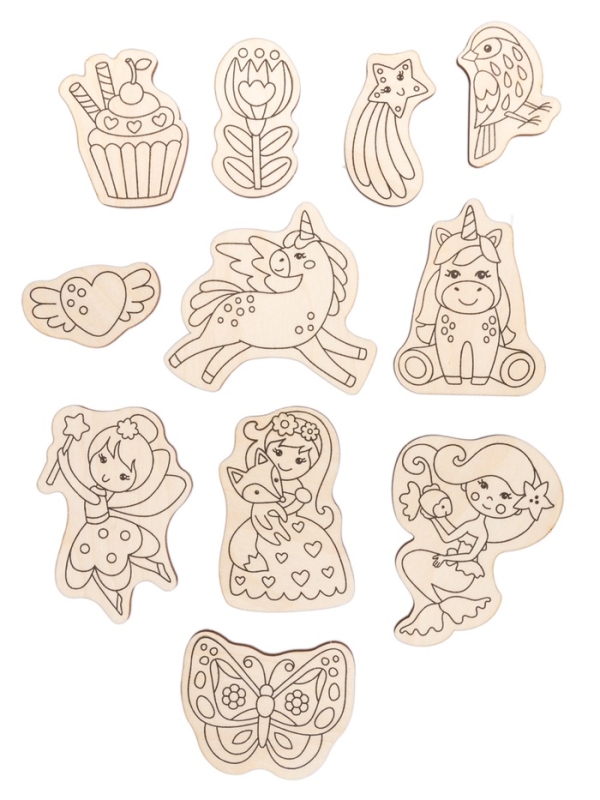 Роспись по дереву  Роспись по дереву "Сказка" (фигурки) Magic ART 05563