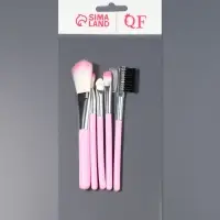 Набор кистей для макияжа COLOR POWER pink, 5 шт., розовый