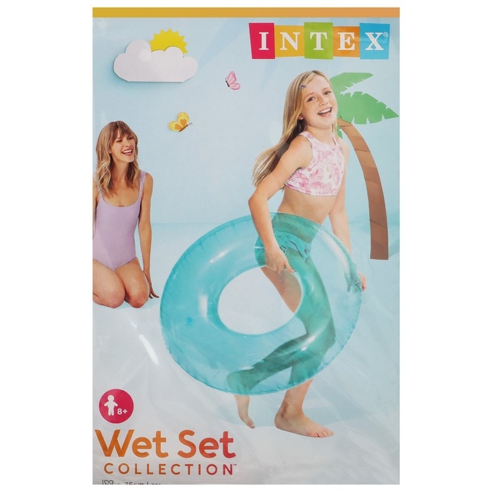 Круг для плавания «Льдинка», d=76 см, от 8 лет, цвет МИКС, 59260NP INTEX Круг для плавания «Льдинка», d=76 см, от 8 лет, цвет МИКС, 59260NP INTEX