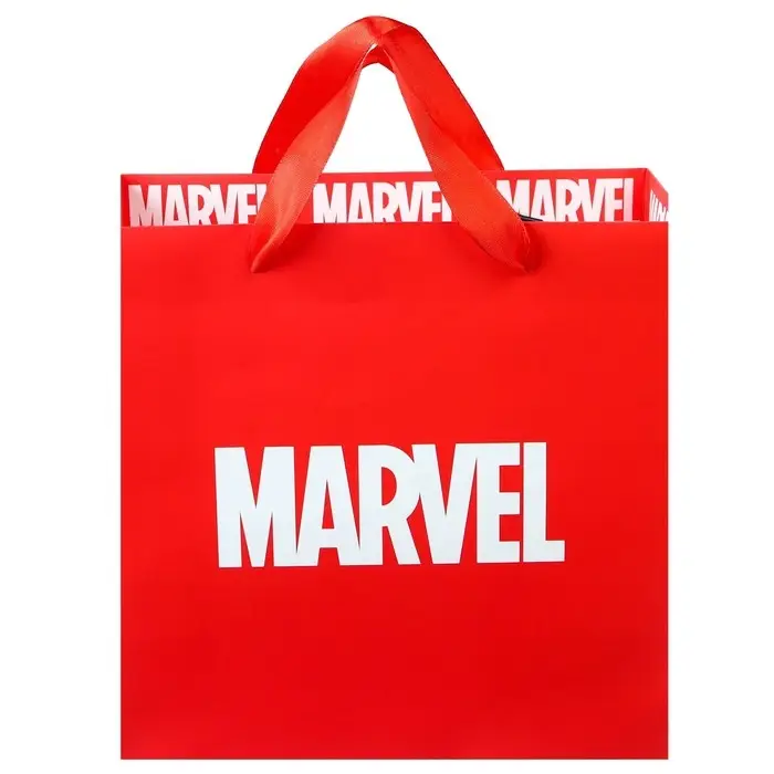 Пакет подарочный, 22х22х11 см, упаковка, Мстители
