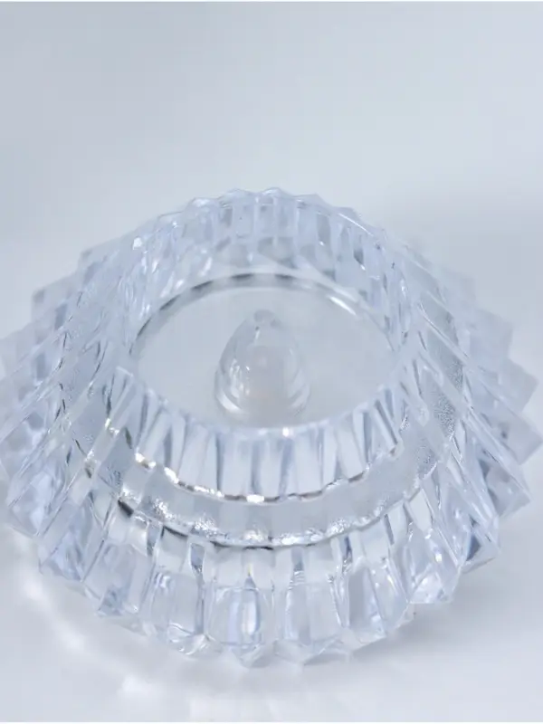 Светодиодная свеча LED - ночник RISALUX &laquo;В чаше&raquo;, от батареек 3&times;LR1130, прозрачный, 6&times;6&times;4 см