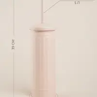 Ёршик для унитаза с подставкой SL Home, силиконовый, 9.6&times;9.6&times;39 см, бежевый