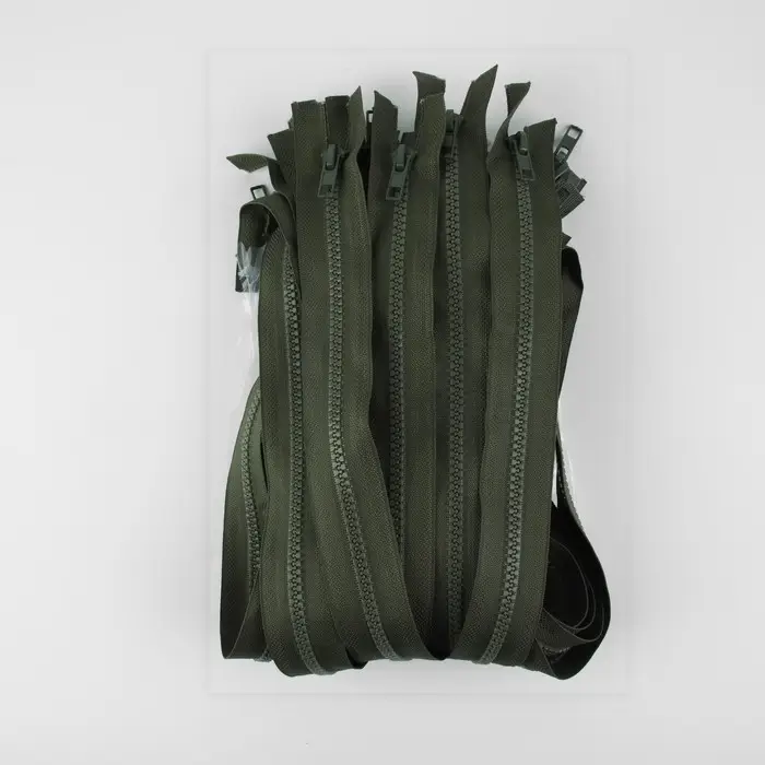 Молния «Трактор», №5, разъёмная, 2 замка, замки автомат, 100 см, хаки