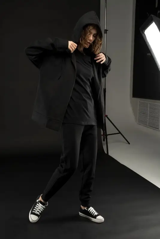 Толстовка унисекс H3, черная, размер XS/S Толстовка унисекс H3, черная, размер XS/S