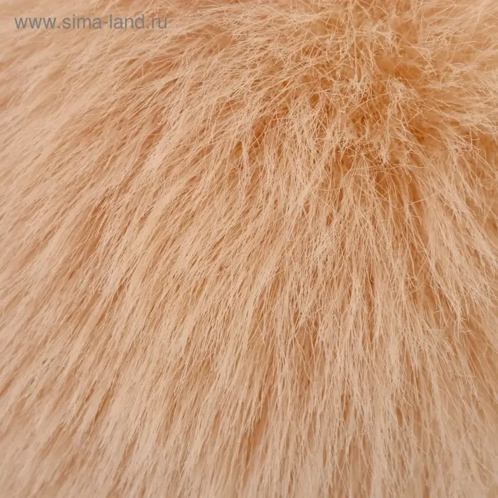 Помпон искусственный мех "Натуральный" d=7 см