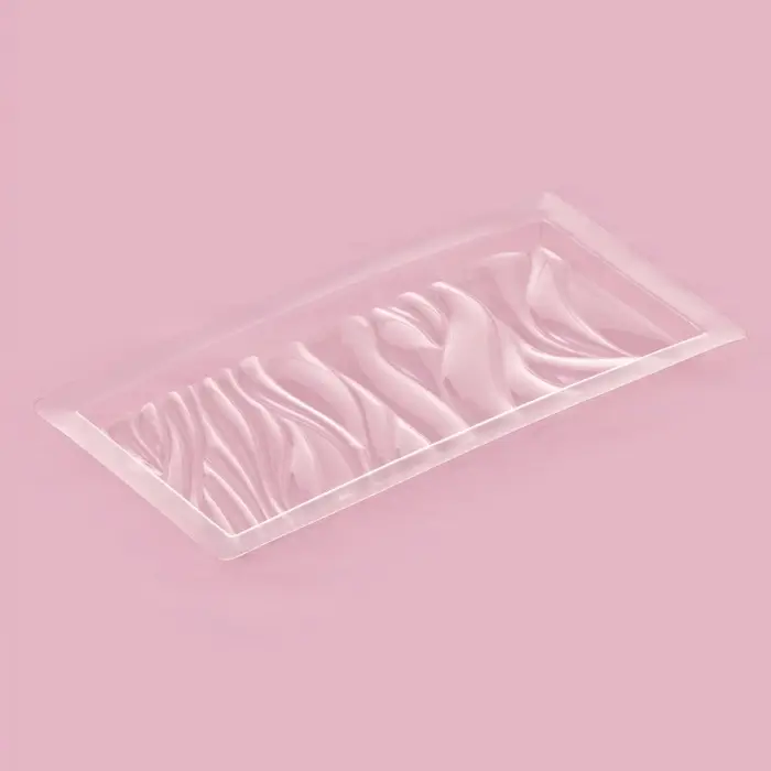 Форма для шоколада «Волны», пластик, 20,5×10,5×1 см, прозрачная