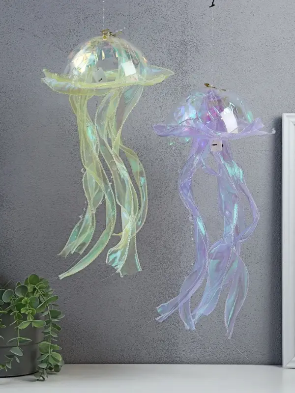 Набор светящихся медуз 2 шт ночник LED RGB 3хAG13 20х20х50 см Набор светящихся медуз 2 шт ночник LED RGB 3хAG13 20х20х50 см