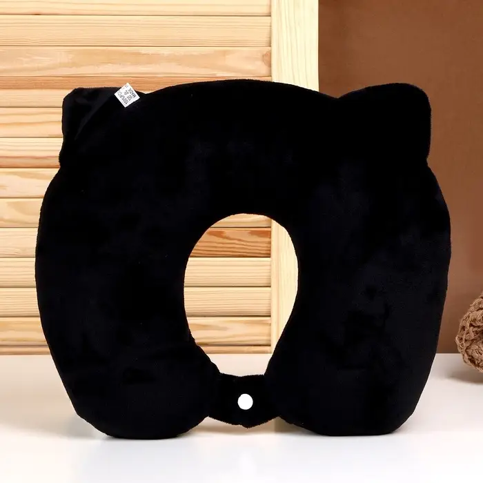 Подушка для путешествий на шею &laquo;Кошечка&raquo;, маска для сна