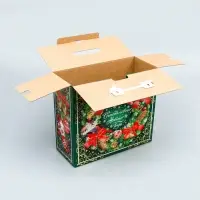 Коробка подарочная новогодняя Биг бокс 34×14×35.5 см
