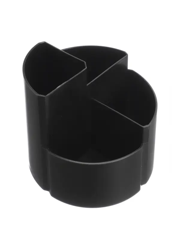 Подставка-органайзер 4 секции, вращающийся, черный