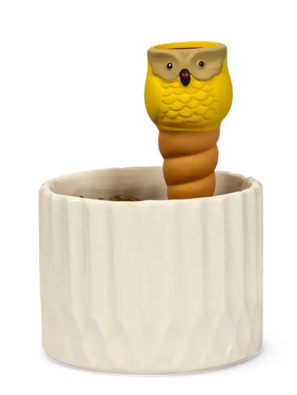 Автополив для комнатных растений &laquo;Совушка&raquo;, 16&times;6 см, керамика, набор 4 шт., МИКС