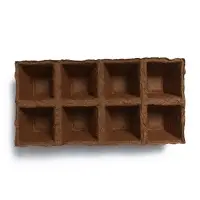 Кассета для рассады, 30&times;15&times;8 см, 8 ячеек по 150 мл, 6&times;6 см, торф, набор 3 шт.