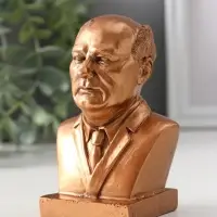 Бюст «Горбачёв», 10.5×6.5×5 см, бронза