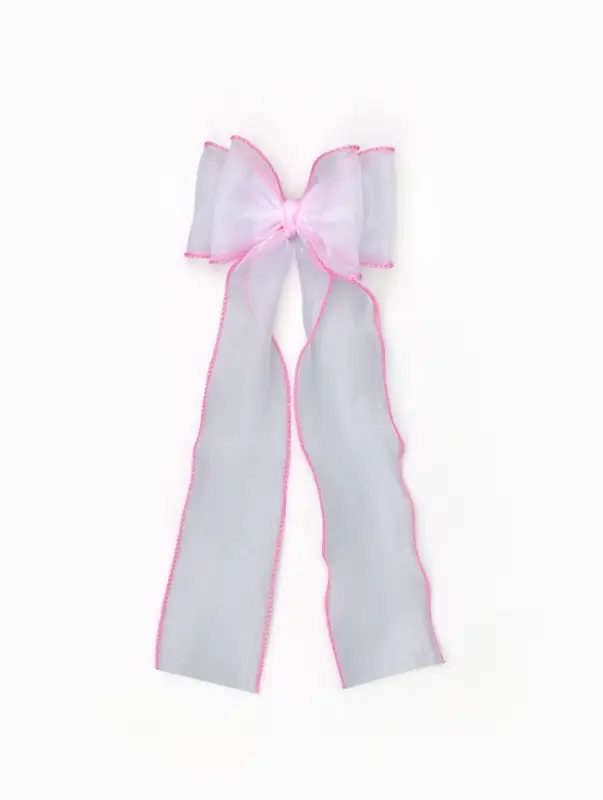 Бант для волос на заколке розовый, Винкс