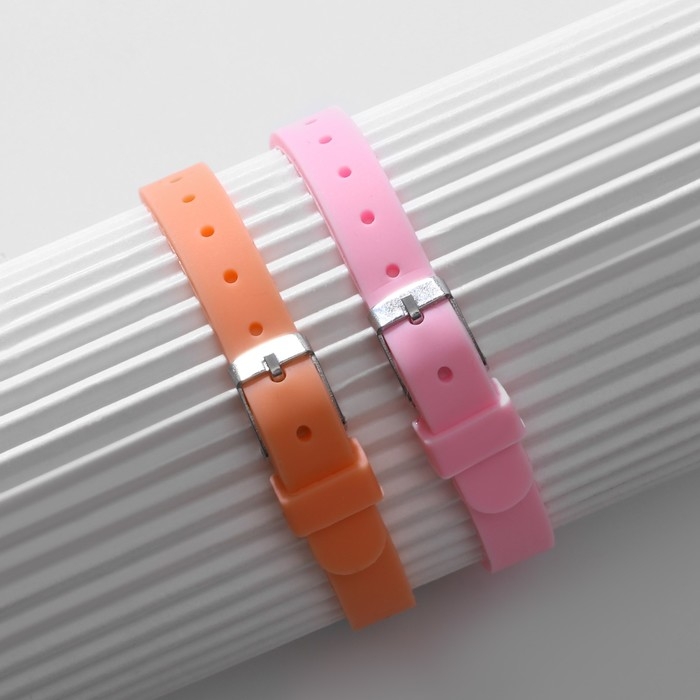 Браслеты парные «Неразлучники» силиконовые, love+friend, цвет МИКС, 20 размер