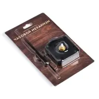 Часовой механизм со стрелками &laquo;Соломон-5&raquo;, плавный ход, шток 16 мм, стрелки 60/84/85 мм, чёрные