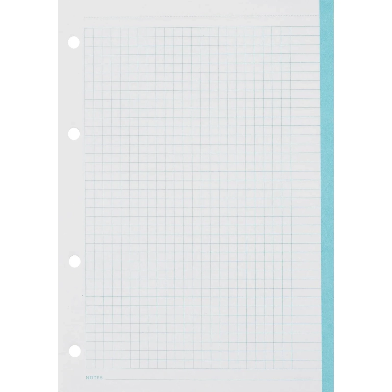 Сменный блок для тетрадей на кольцах, BeSmart А5 120л клетка Цветной N001d