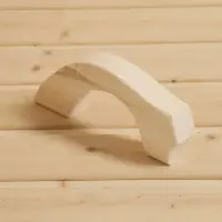 Дверная ручка из липы, 24х7х2,6 см