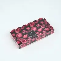 Коробка для кондитерских изделий с пластиковой крышкой &laquo;8 Марта&raquo;, 10.5&times;21&times;3 см