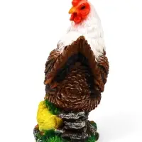 Садовая фигура из полистоуна &laquo;Курица с цыплятами&raquo;, 42&times;17&times;30 см