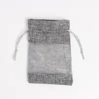 Льняной мешочек для хранения украшений, подарков, трав, 10&times;14 см, набор из 5 штук