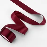 Лента атласная, 40 мм, 23&plusmn;1 м, винная