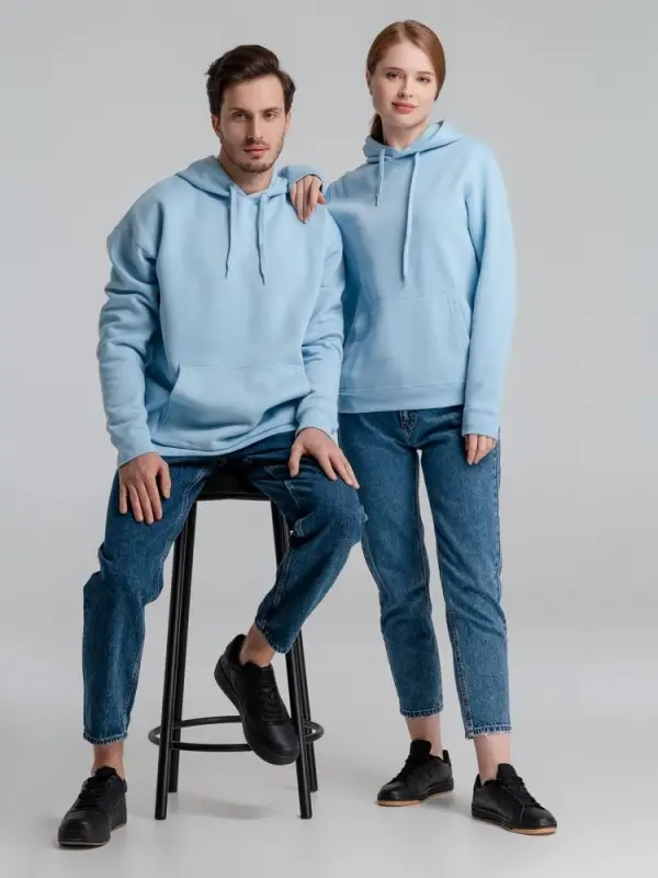 Толстовка с капюшоном Slam 320 голубая, размер XS Толстовка с капюшоном Slam 320 голубая, размер XS