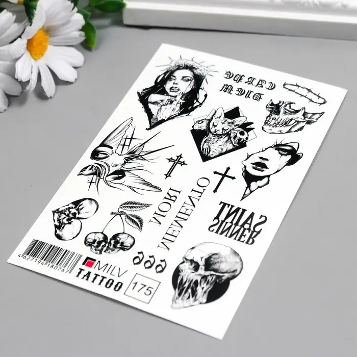 Татуировка на тело Татуировка на тело "Готические" 10х15 см