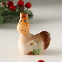 Сувенир Лошадка средняя, 7х5,5 см, селенит