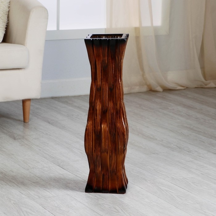 Ваза керамика напольная Ваза керамика напольная "Мавис" прямой, 15х60 см d вн. 12 см, коричневый