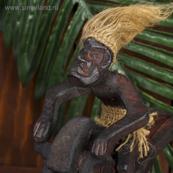 Сувенир календарь «Абориген на мотоцикле», 20×16×9 см, дерево Сувенир календарь «Абориген на мотоцикле», 20×16×9 см, дерево