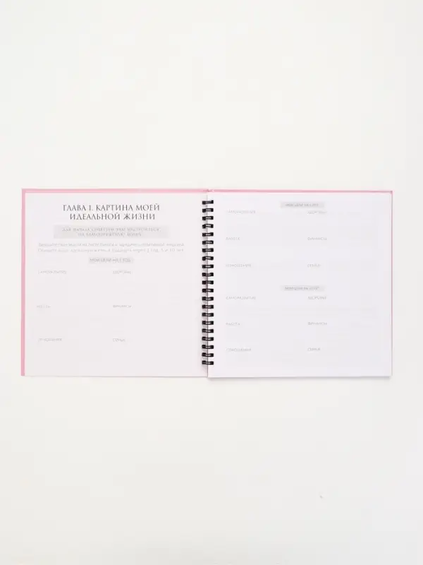 Дневник таролога в твердой обложке 20х20 см, 85 л "Розовый"