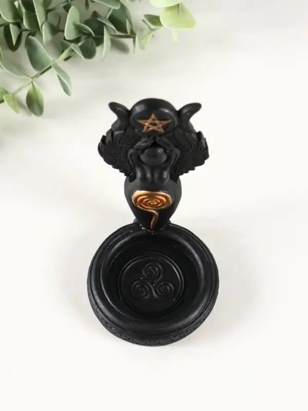 Подсвечник  Подсвечник "Богиня Викка", 12х7 см, черный