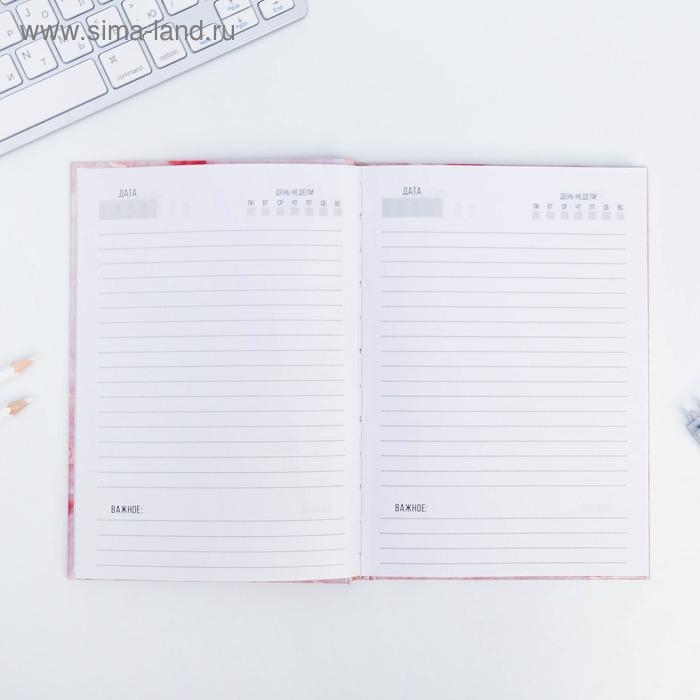 Ежедневник в твердой обложке А5, 80 л «С 8 МАРТА» Ежедневник в твердой обложке А5, 80 л «С 8 МАРТА»