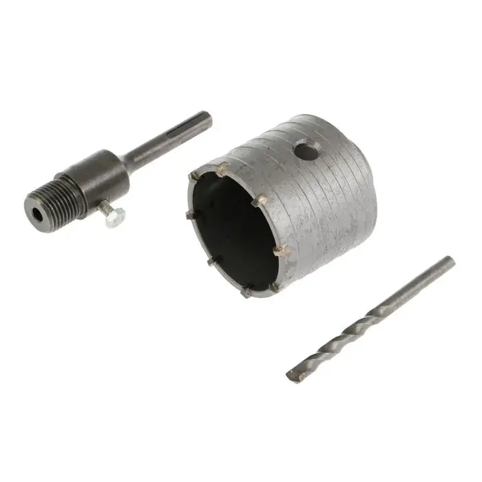 Коронка буровая в сборе ТУНДРА, SDS-plus, М22&times;68 мм