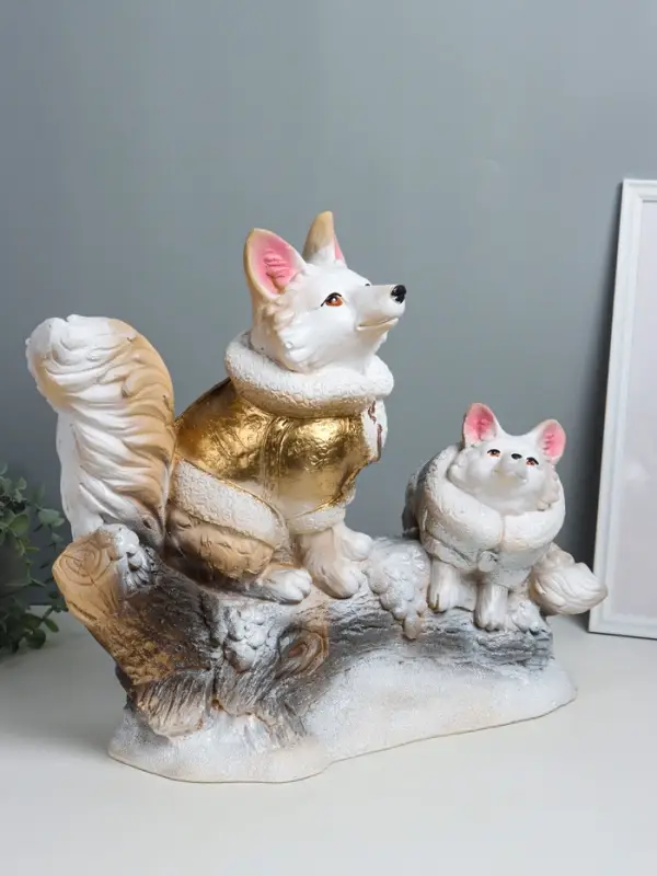 Копилка "Лисичка на бревне" 45х49х23 см