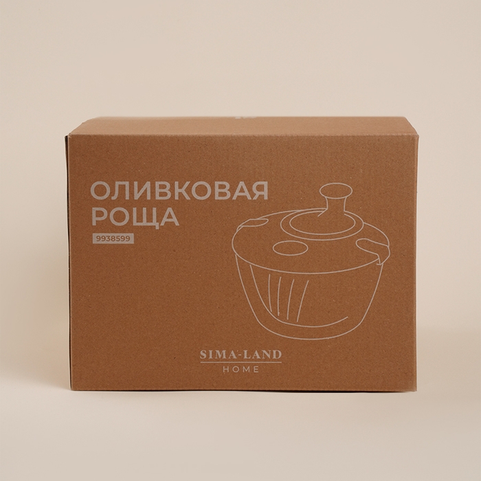 Центрифуга для сушки зелени SL Home «Оливковая роща», 5 л, стекло, цвет оливковый Центрифуга для сушки зелени SL Home «Оливковая роща», 5 л, стекло, цвет оливковый