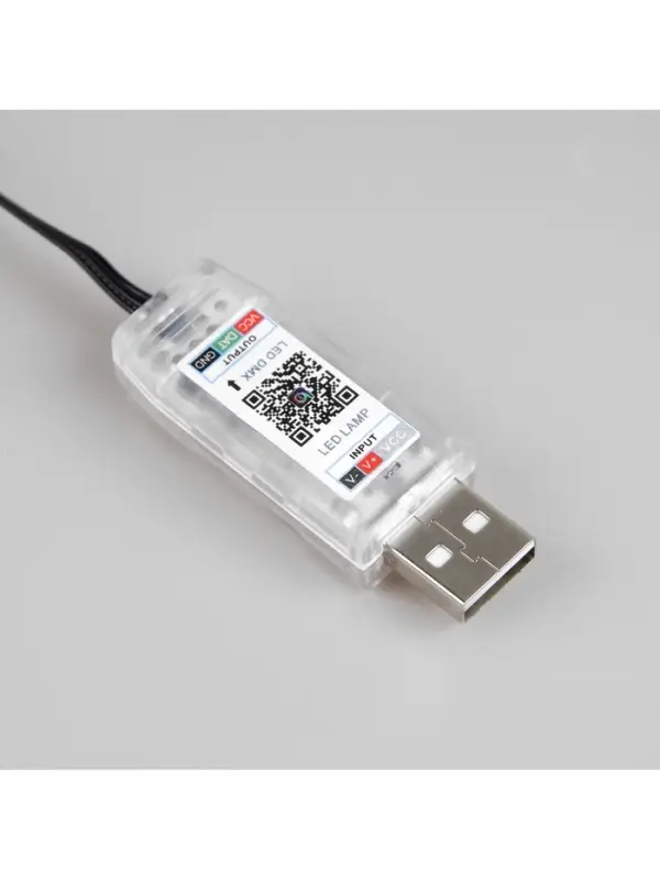 Умная гирлянда &laquo;Нить&raquo; 5 м, роса с насадками &laquo;Шарики&raquo;, IP20, черный провод, 100 LED, пульт ДУ, приложение, свечение RGB, USB